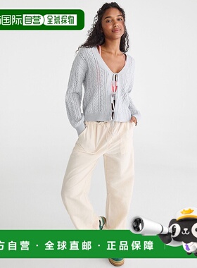 自营Aeropostale Cable Knit Reversible Tie Cardigan - light h