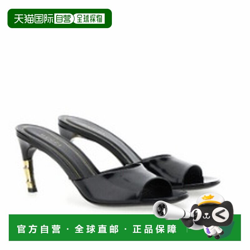 1h可退 Gucci 古驰 女士 漆皮凉鞋 875298AAE5J black黑色 舒适时