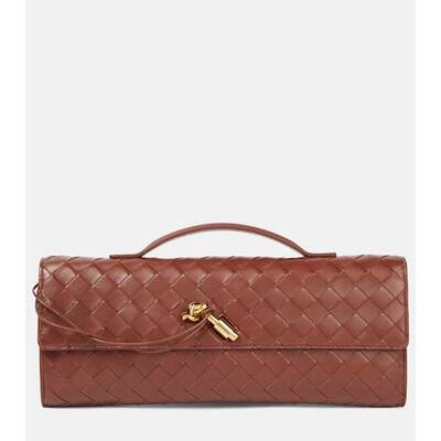 Bottega Veneta 葆蝶家 女士 Andiamo 打结编织皮革手包