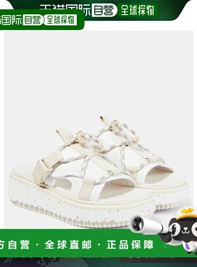 1h可退 香港直邮Chloe 蔻依 女士 Lilli 皮质凉鞋 white白色 舒适