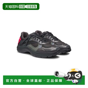 自营hugo bossHeel-spoiler trainers with faux-suede accents -