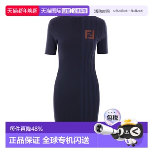 连衣裙 短袖 Women棕色包臀裙 24FW 香港直邮FENDI