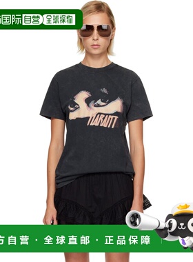 1h可退 香港直邮ISABEL MARANT 女士 黑色 Zoeline T 恤 TS0147FA