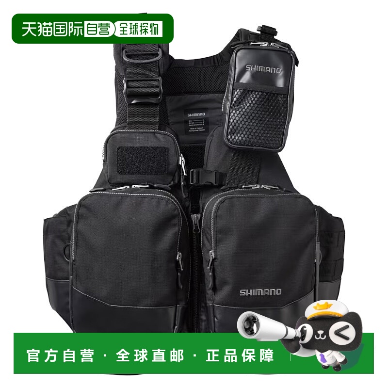 日本直邮Shimano Surf Tripper 背心式救生衣L 码黑色VF-275W