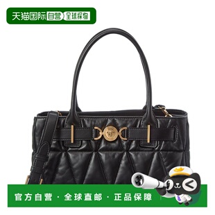 自营Versace Medusa Quilted Leather Tote - black 美国奥莱直发