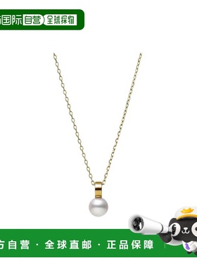 日潮跑腿Mikimoto御木本男女前卫项链华贵吊坠时髦大气40cm金色