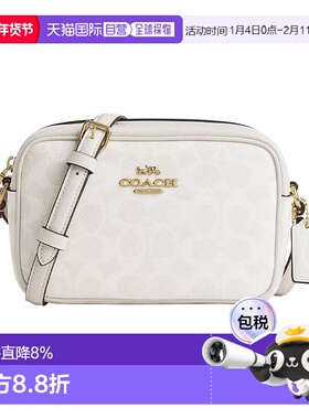 香港直邮COACH/蔻驰女士相机包Jamie经典时尚老花单肩斜挎小方包