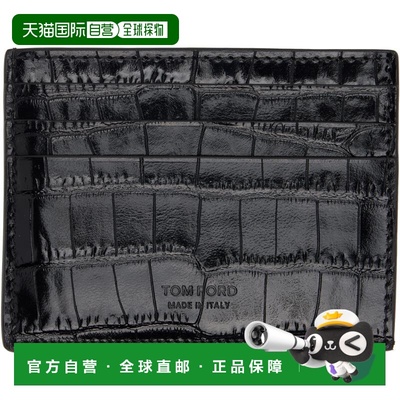 1h可退 香港直邮Tom Ford 汤姆 福特 男士 黑色 Exotic Line 卡包