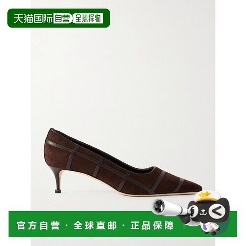美国直邮MANOLO BLAHNIK 莫罗 伯拉尼克 女士 Marenpla 50 皮革边
