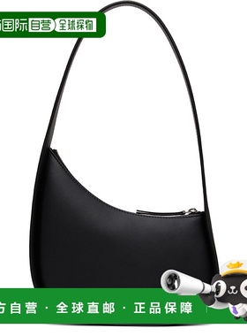 1h可退 香港直邮潮奢 The Row 女士 黑色 Half Moon 单肩包 W1249