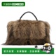 香港直邮Sacai 手提包 女士 Faux 1h可退 Muff 棕色 Fur 2508255
