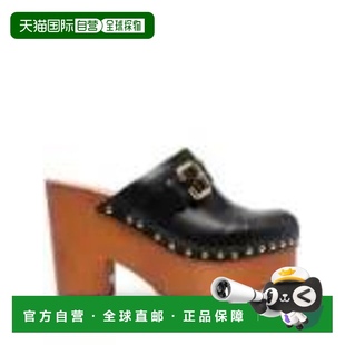 香港直邮潮奢 蔻依 1h可退 Chloe C24A02TLT 女士 圆头高跟凉鞋