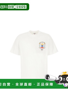 香港直邮Casablanca 男士 Casa Way Mountain 白色棉质T恤 MPF25J