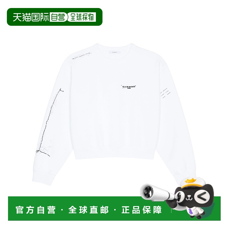 1h可退 香港直邮GIVENCHY 女士针织衫 BWJ04UP75M100 AW2025 白色