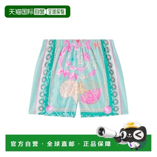 香港直邮versace 童装 男童 水底泳裤 colorful花 Barocco 1h可退