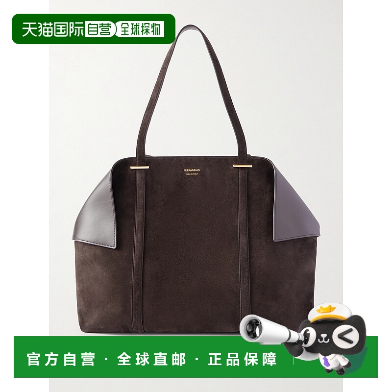 香港直邮Salvatore Ferragamo 菲拉格慕 女士 围巾款绒面革手提包