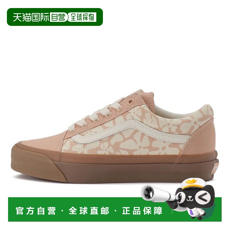 日本直邮Vans Old Skool 舒适百搭 防滑减震 低帮 板鞋 女款 粉白