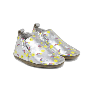 自营 Robeez Sun Rain Cloud 绒面革软底 - 银色 美国奥莱直发