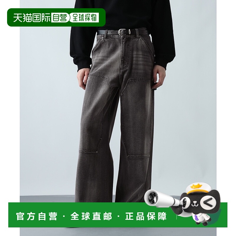 1h可退 日本直邮HARE男士宽松双膝工装风牛仔裤 597852