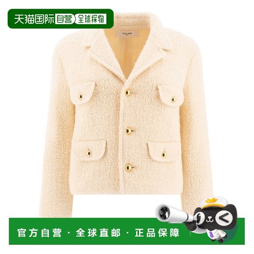 香港直邮CELINE 女士西服 2V34W227V01VA SS2025 花色 长袖休闲夹