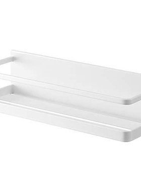 日本直邮山崎实业 磁性浴室架 宽 白色 约W28XD9.5XH8cm 浴室收纳