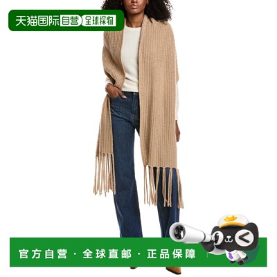 自营Portolano Fringes Chunky Alpaca & Wool-Blend Wrap - brow