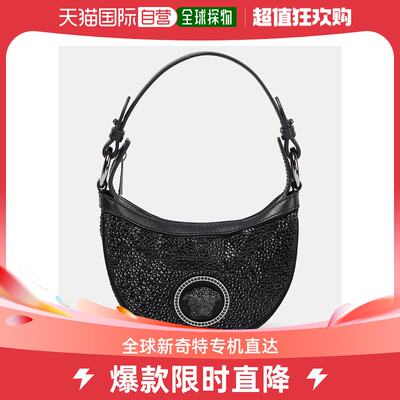 香港直邮潮奢 Versace 女士Crystal Repeat Mini shoulder bag 单