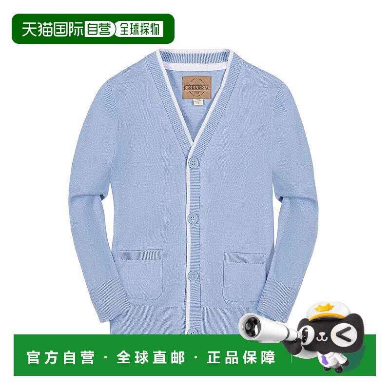 自营Hope & Henry Cardigan Sweater - blue 美国奥莱直发