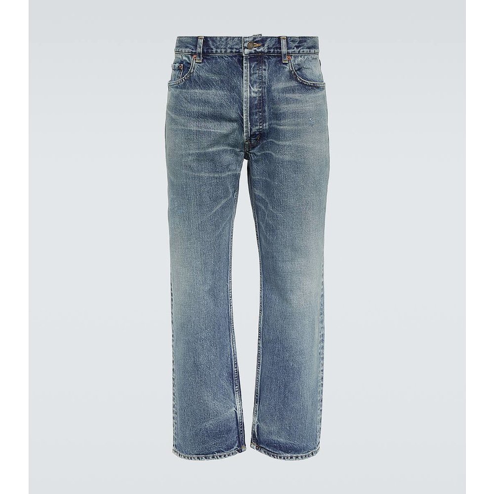 潮奢 Saint Laurent 圣罗兰 男士 Mick 直筒牛仔裤 001124