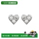 White 14K 自营 白金 Levian 钻石心形耳环 Suzy 白色 美