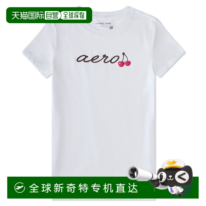 自营 Aeropostale樱桃标志图案T恤-漂白 【美国奥莱】直发