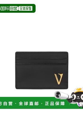 香港直邮Versace V 皮革卡包 DPN24671A166781B00V