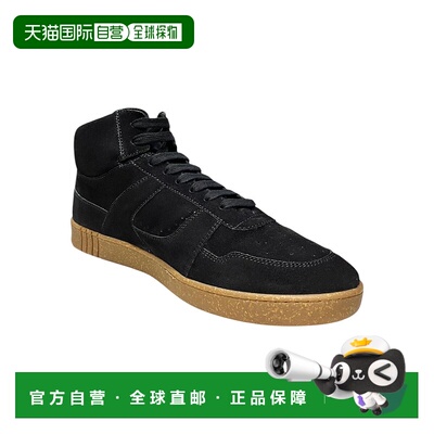 自营 Bally Wiggles 6303810 Men's Black Calf Suede High Top S