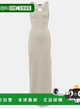 香港直邮Tom Ford 汤姆 福特 女士 金属感针织长款连衣裙 000998
