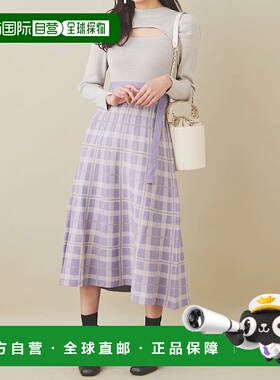 日本直邮31 Sons de mode 格纹针织连衣裙 315060EW14159 黑色