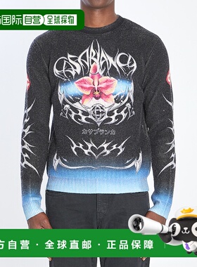 1h可退 香港直邮Casablanca 男士 Blades 印花毛衣 AW25KW116601