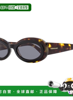 自营 salvatore ferragamoFerragamo Women's Oval Sunglasses SF