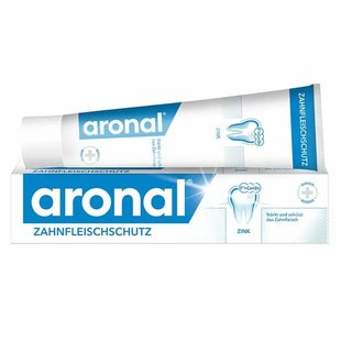 欧洲直邮ARONAL含氟牙膏75ml*2盒保护牙龈护理氟化钠去牙斑菌成人