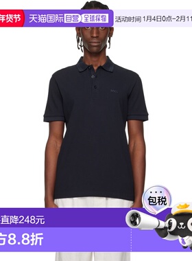 1h可退 香港直邮BOSS 波士 男士 黑色 Paddy Polo 衫 50469055