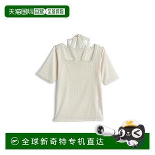 上衣 日本直邮日潮 chokar GRL fo2231针织 心形蕾丝