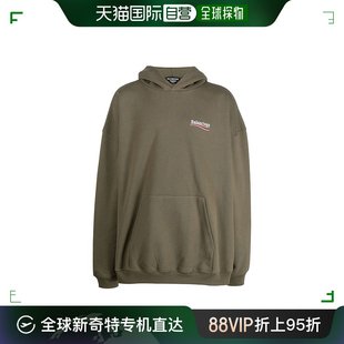 卫衣 墨绿色男士 香港直邮BALENCIAGA 帽衫 99新未使用 620973