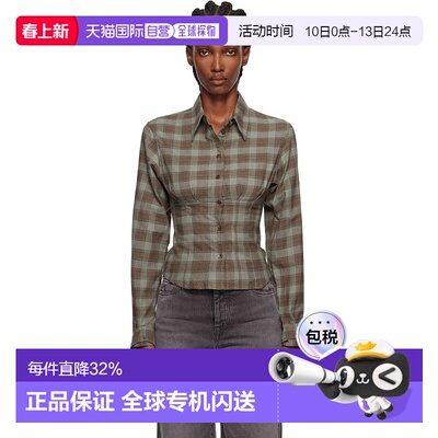 1h可退 香港直邮Our Legacy 女士 绿色 Envelop 衬衫 W4252EI