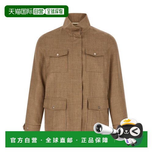 1h可退 香港直邮HERNO 女士夹克 FI000012D334892157 SS2026 浅棕