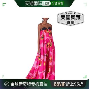 直发 无肩带甜心长礼服 美国奥莱 粉色 Carolina Herrera