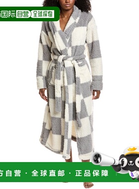 自营Sanctuary Shawl Collar Sherpa Robe - grey 美国奥莱直发