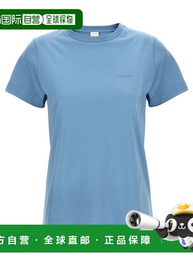 香港直邮PINKO 女士T恤 101752A2HNE63 SS2025 蓝色 Start T-Shir