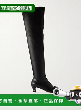 香港直邮Valentino 华伦天奴 女士 黑色皮质靴子 7W2S0MB2TNN长靴