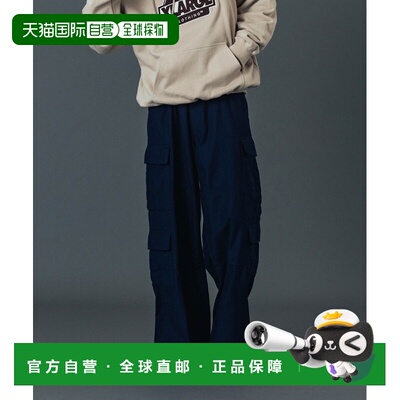 日本直邮XLARGE男女同款宽松双口袋工装裤 101261031002
