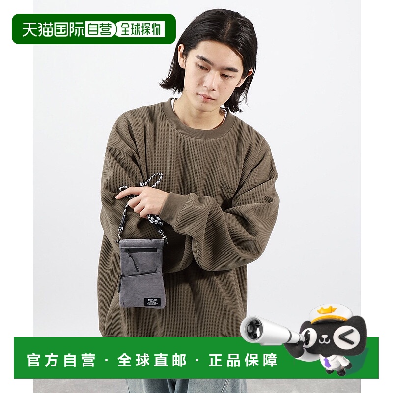 1h可退 日本直邮BAYFLOW男装保暖华夫针织套头衫 柔软舒适左胸刺