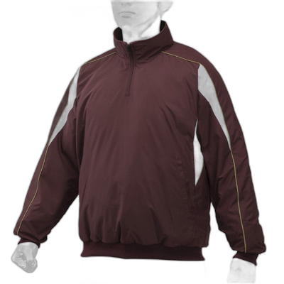 日本直邮MIZUNO 半拉链夹克填充棒球服装中性男女通用 12JE9V3263